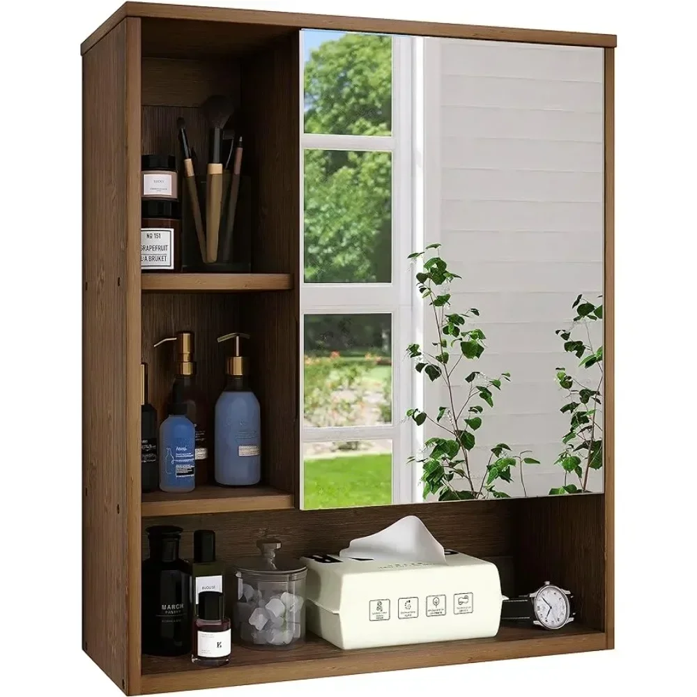 v Bathroom Mirror, Bamboo Space Saving Medicine Cabinet, Wall Mounted Bathroom Cabinet With Mirror Door And Adjustable Shelves
v Bathroom Mirror, Bamboo Space Saving Medicine Cabinet, Wall Mounted Bathroom Cabinet With Mirror Door And Adjustable Shelves
