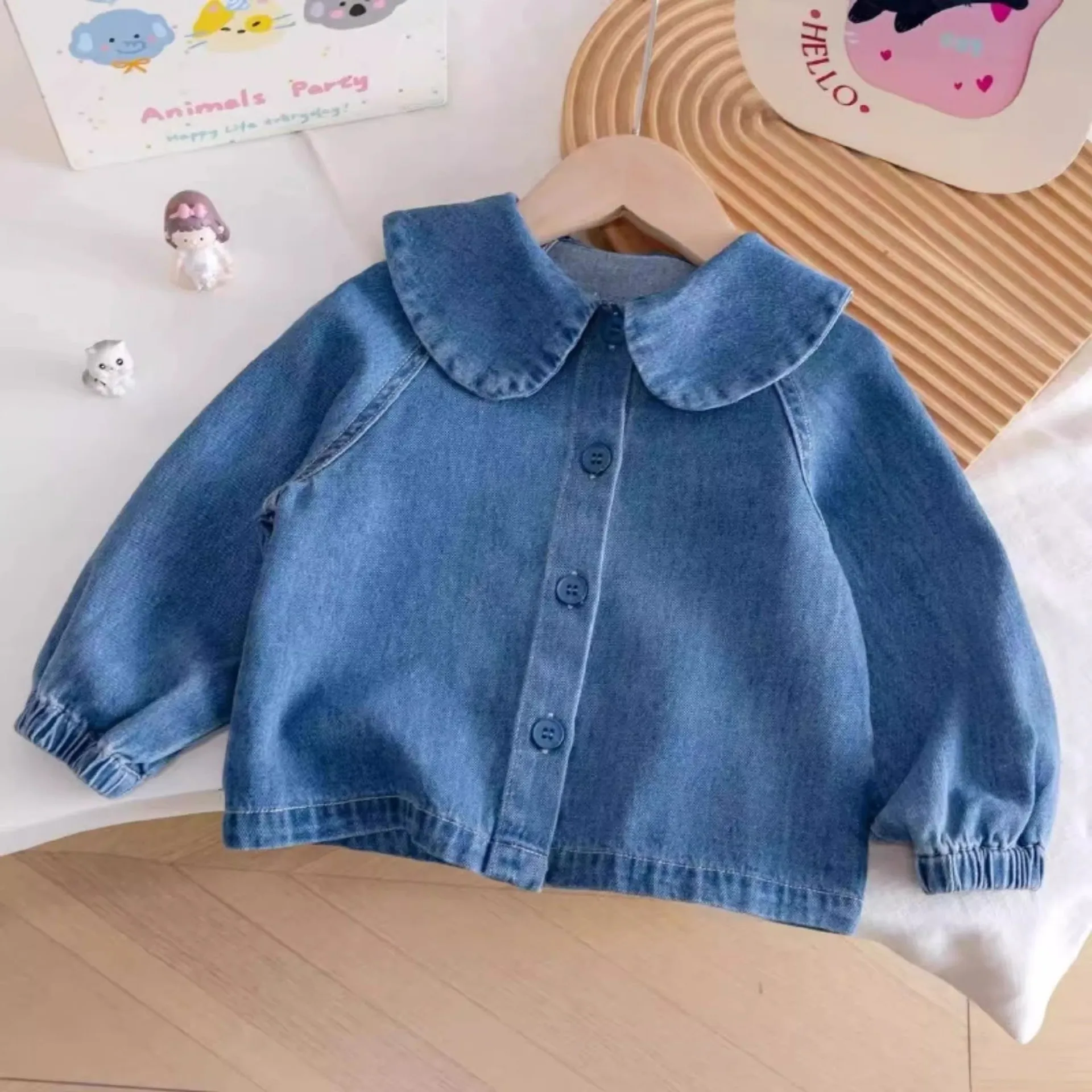 Джинсовые пальто для девочек, весна-осень 2021, детские милые куртки, топы для маленьких девочек, одежда, детская повседневная верхняя одежда, пальто, костюм
Джинсовые пальто для девочек, весна-осень 2021, детские милые куртки, топы для маленьких девочек, одежда, детская повседневная верхняя одежда, пальто, костюм