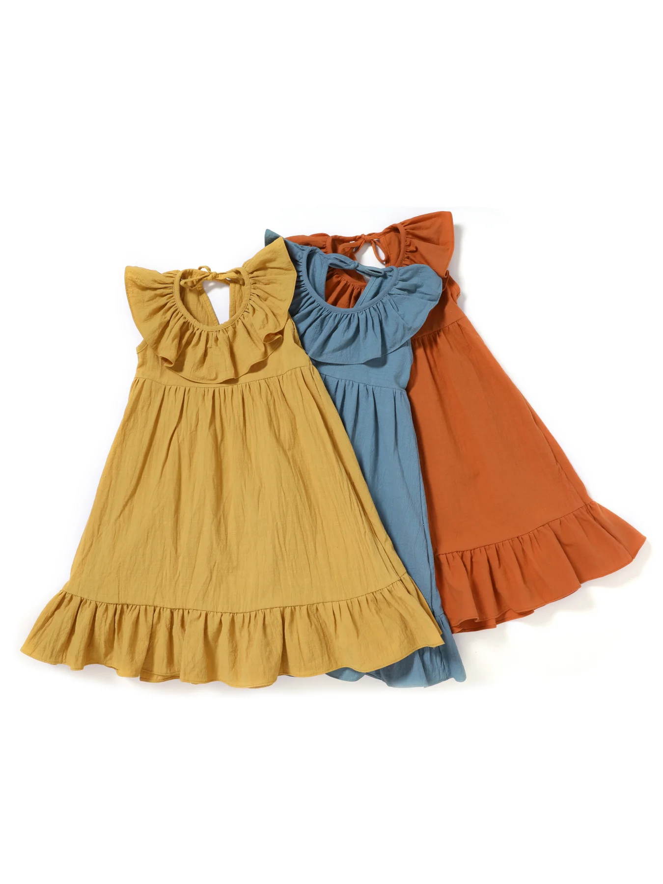 Girls' Loose and Comfortable Cotton Pleated Skirt Children's Jumpsuit Monochromatic Summer New
Girls' Loose and Comfortable Cotton Pleated Skirt Children's Jumpsuit Monochromatic Summer New