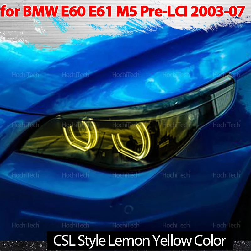 Для BMW E60 E61 520i 525i 530i 540i 545i 550i M5 2003-2007 Кольца лимонно-желтого цвета DTM U Style Light LED CSL Style Angel Eyes
Для BMW E60 E61 520i 525i 530i 540i 545i 550i M5 2003-2007 Кольца лимонно-желтого цвета DTM U Style Light LED CSL Style Angel Eyes
