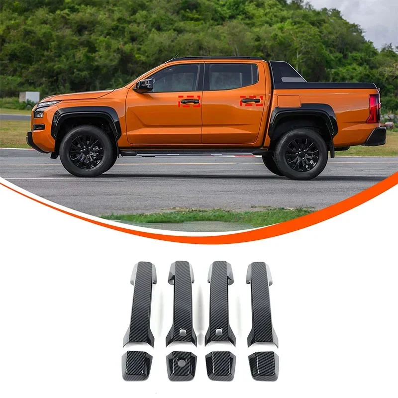 For Mitsubishi L200 2024 ABS Carbon Fiber Car Door Outer Handle Cover Trim Sticker Exterior Car Accessories
For Mitsubishi L200 2024 ABS Carbon Fiber Car Door Outer Handle Cover Trim Sticker Exterior Car Accessories