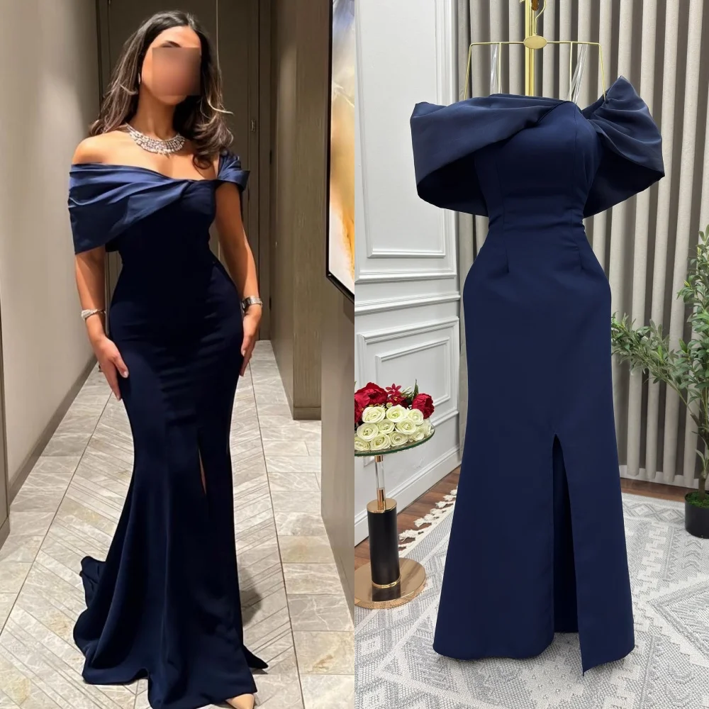 Customized Sexy High Quality Jersey Pleat Draped Mermaid Off-the-shoulder Long Dresses Bespoke Occasion Dresses Elegant Formal
Customized Sexy High Quality Jersey Pleat Draped Mermaid Off-the-shoulder Long Dresses Bespoke Occasion Dresses Elegant Formal