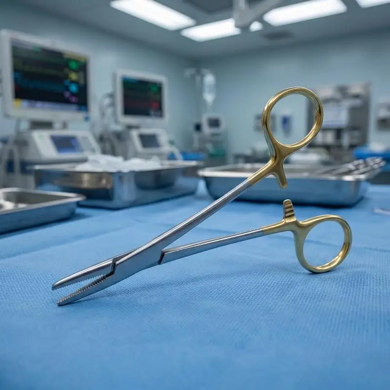 Stainless steel pliers, surgical instruments, multifunctional dental straight head needle holder, gold-plated handle
Stainless steel pliers, surgical instruments, multifunctional dental straight head needle holder, gold-plated handle
