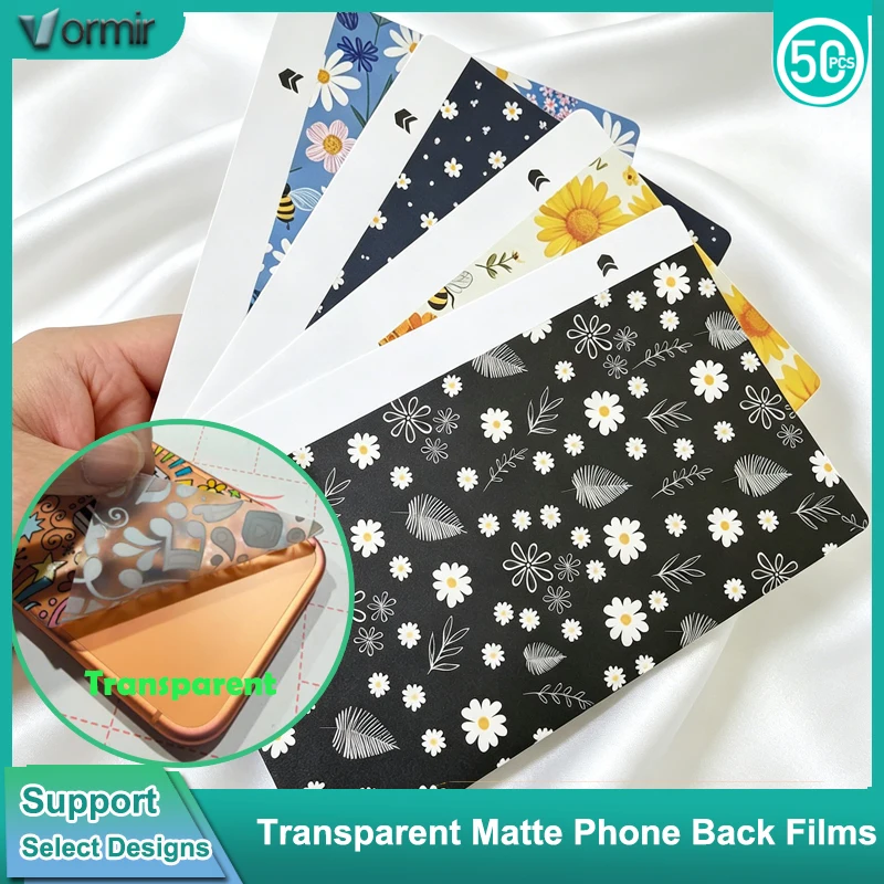 VORMIR 50Pcs 3D Relief Transparent Matte Film Phone Stickers Back Cover Protector Skins for Hydrogel Material Cutting Machine
VORMIR 50Pcs 3D Relief Transparent Matte Film Phone Stickers Back Cover Protector Skins for Hydrogel Material Cutting Machine