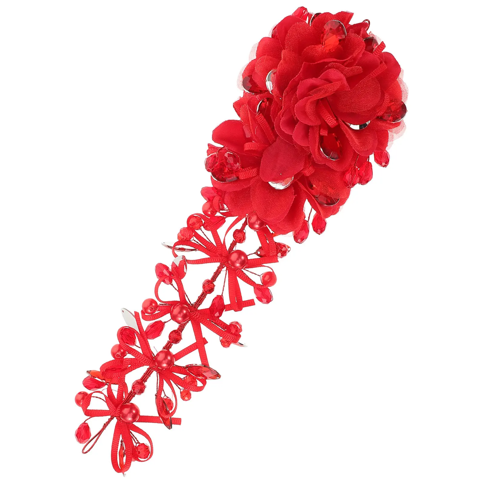 Red Headdress Wedding Party Hair Accessory Pearl Decor Durable Headband Costume Photography Gift 
Red Headdress Wedding Party Hair Accessory Pearl Decor Durable Headband Costume Photography Gift