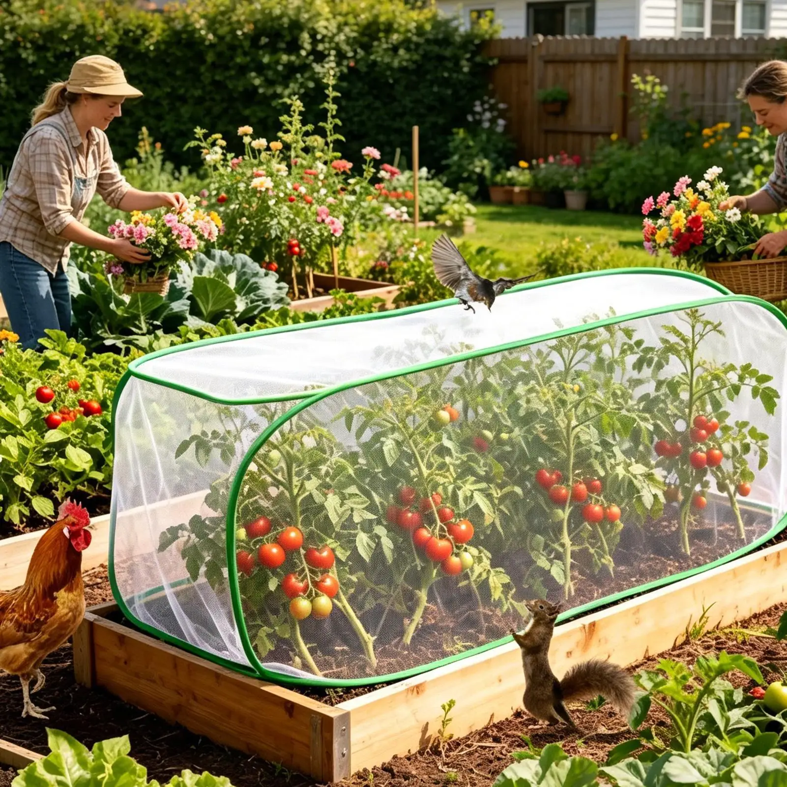 Raised Bed Cover 3.94x1.97ft Foldable Portable Fine Mesh Raised Bed Protector Tent For Fruits Vegetables Flowers Seedlings Crop
Raised Bed Cover 3.94x1.97ft Foldable Portable Fine Mesh Raised Bed Protector Tent For Fruits Vegetables Flowers Seedlings Crop