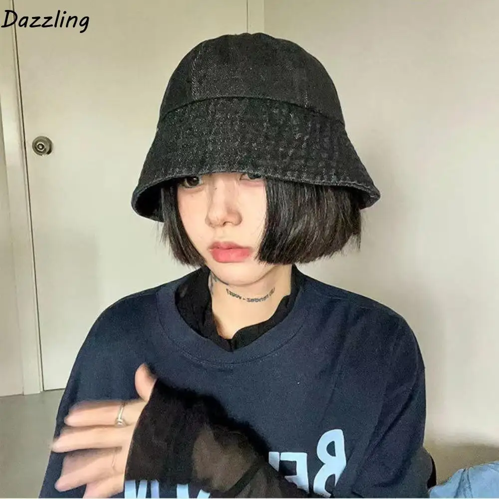 Fashion Sunshade Denim Bucket Hats Lightweight Cloth Retro Fisherman Hat Visors Black Sun Protection Basin Cap Travel
Fashion Sunshade Denim Bucket Hats Lightweight Cloth Retro Fisherman Hat Visors Black Sun Protection Basin Cap Travel