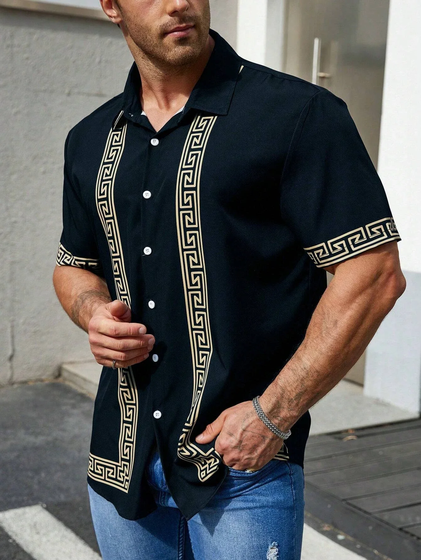 Men's Shirt Ethnic pattern design 3D Printed Christ Summer Short Sleeve Daily Street Tops Button Summer Men's Clothes
Men's Shirt Ethnic pattern design 3D Printed Christ Summer Short Sleeve Daily Street Tops Button Summer Men's Clothes