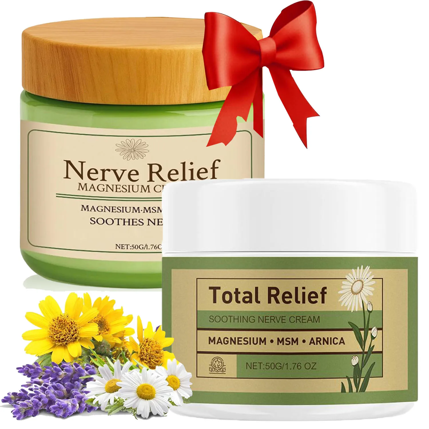 Nerve Relief Cream, With Msm & Arnica Total Relief Cream for Muscle Relaxation Deep Hydrationno Irritation No Residue Skin Care
Nerve Relief Cream, With Msm & Arnica Total Relief Cream for Muscle Relaxation Deep Hydrationno Irritation No Residue Skin Care
