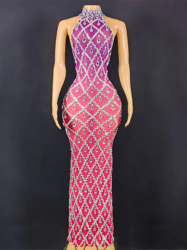 High Quality Hot Diamond Sexy Backless Elastic Dress 2024 New Fashion Custom Women'S Clothing
High Quality Hot Diamond Sexy Backless Elastic Dress 2024 New Fashion Custom Women'S Clothing
