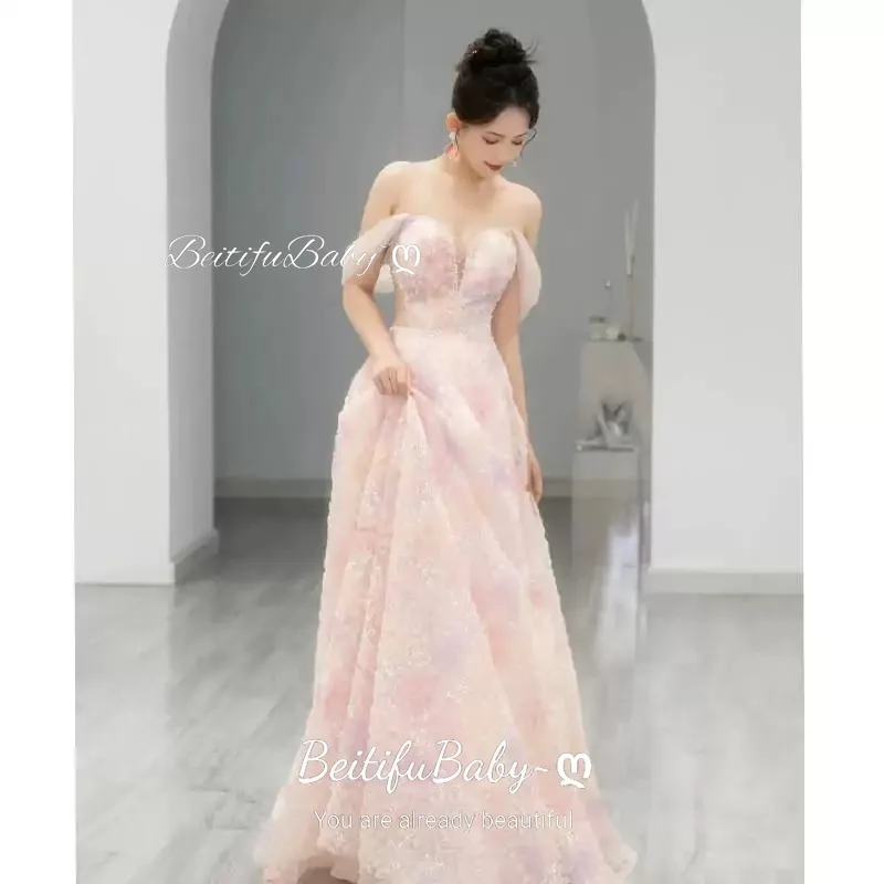 BeitifuBaby French Style Evening Dress for Women Organza Off The Shoulder Crystal 3D Flowers A-line Skirt Banquet Gown Dresses
BeitifuBaby French Style Evening Dress for Women Organza Off The Shoulder Crystal 3D Flowers A-line Skirt Banquet Gown Dresses