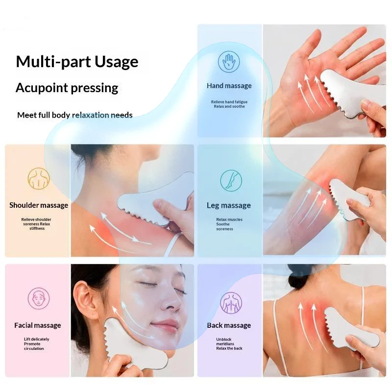 Stainless Steel Gua Sha Muscle Scraper Tool 1PCS Myofascial Scraping Massage Tool for Physical Therapy Pain Relief
Stainless Steel Gua Sha Muscle Scraper Tool 1PCS Myofascial Scraping Massage Tool for Physical Therapy Pain Relief