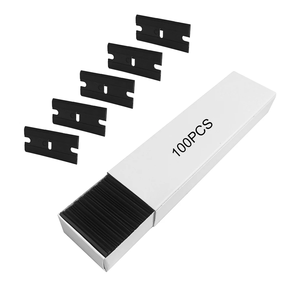 100pcs Cutting Plastic Razor Blade Label Clean Razor Glue Remover Window Glass Clean Scraper Car Wrap Sticker Squeegee
100pcs Cutting Plastic Razor Blade Label Clean Razor Glue Remover Window Glass Clean Scraper Car Wrap Sticker Squeegee