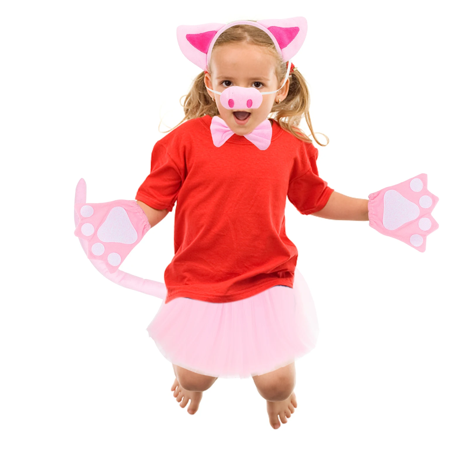 Pink Pig Ears Headb Set Kids Cartoon Animal Cosplay Party Supplies Halloween Outfits Tulle Skirt Gloves Creative Stage
Pink Pig Ears Headb Set Kids Cartoon Animal Cosplay Party Supplies Halloween Outfits Tulle Skirt Gloves Creative Stage