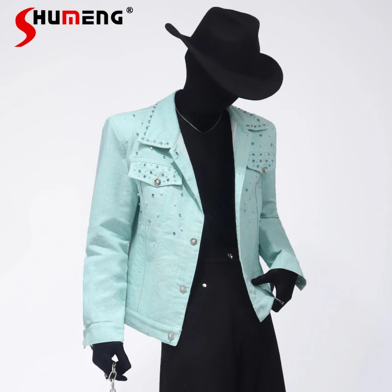 2025 Men's Autumn Short Style Jackets Shoulder Pads Fashion Versatile Trendy Handsome Jacket Trendy Long Sleeve Solid Color Tops
2025 Men's Autumn Short Style Jackets Shoulder Pads Fashion Versatile Trendy Handsome Jacket Trendy Long Sleeve Solid Color Tops