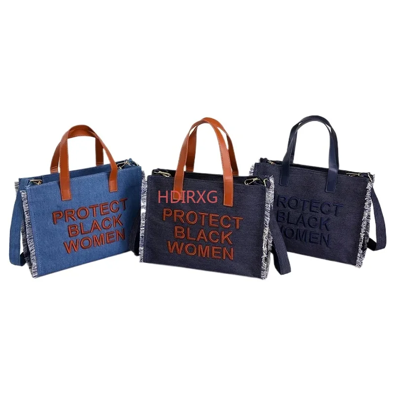 Fall/Winter 2023 New Bags Denim Bags One-Shoulder Crossbody Embroidered Letters Tote Bags Purses and Handbags Handbags
Fall/Winter 2023 New Bags Denim Bags One-Shoulder Crossbody Embroidered Letters Tote Bags Purses and Handbags Handbags