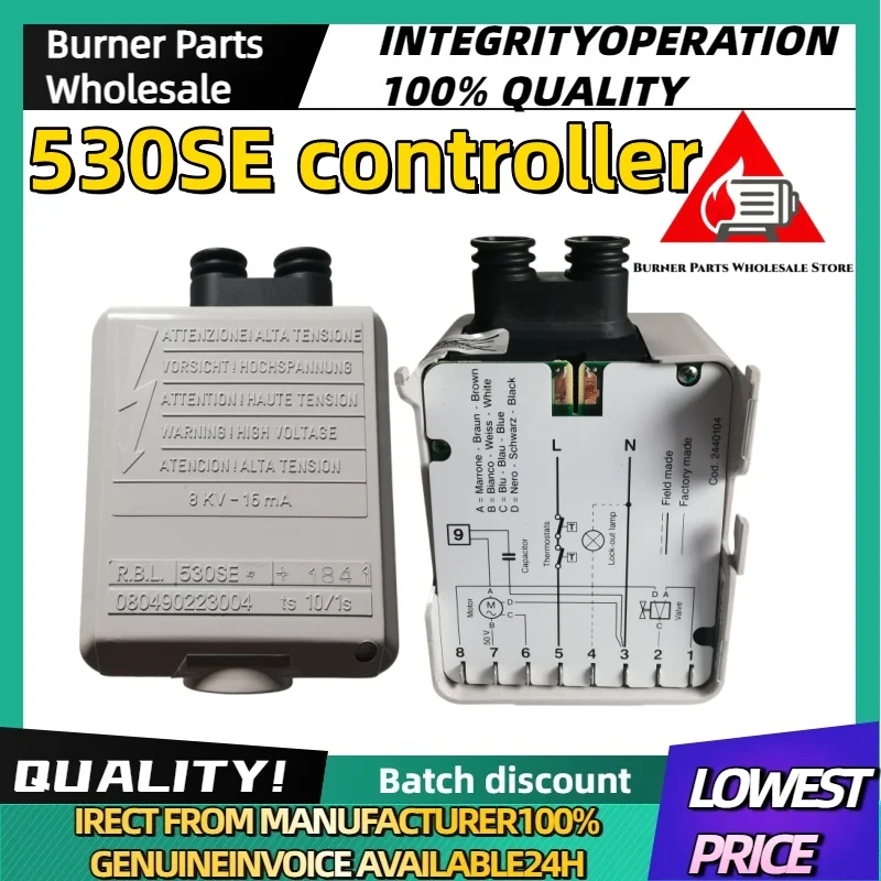 530SE Oil Burner Program Controller Built-in Ignition Transformer For 40G G3 G5 G10 G20 Single Stage Diesel Combustor Replacemen
530SE Oil Burner Program Controller Built-in Ignition Transformer For 40G G3 G5 G10 G20 Single Stage Diesel Combustor Replacemen