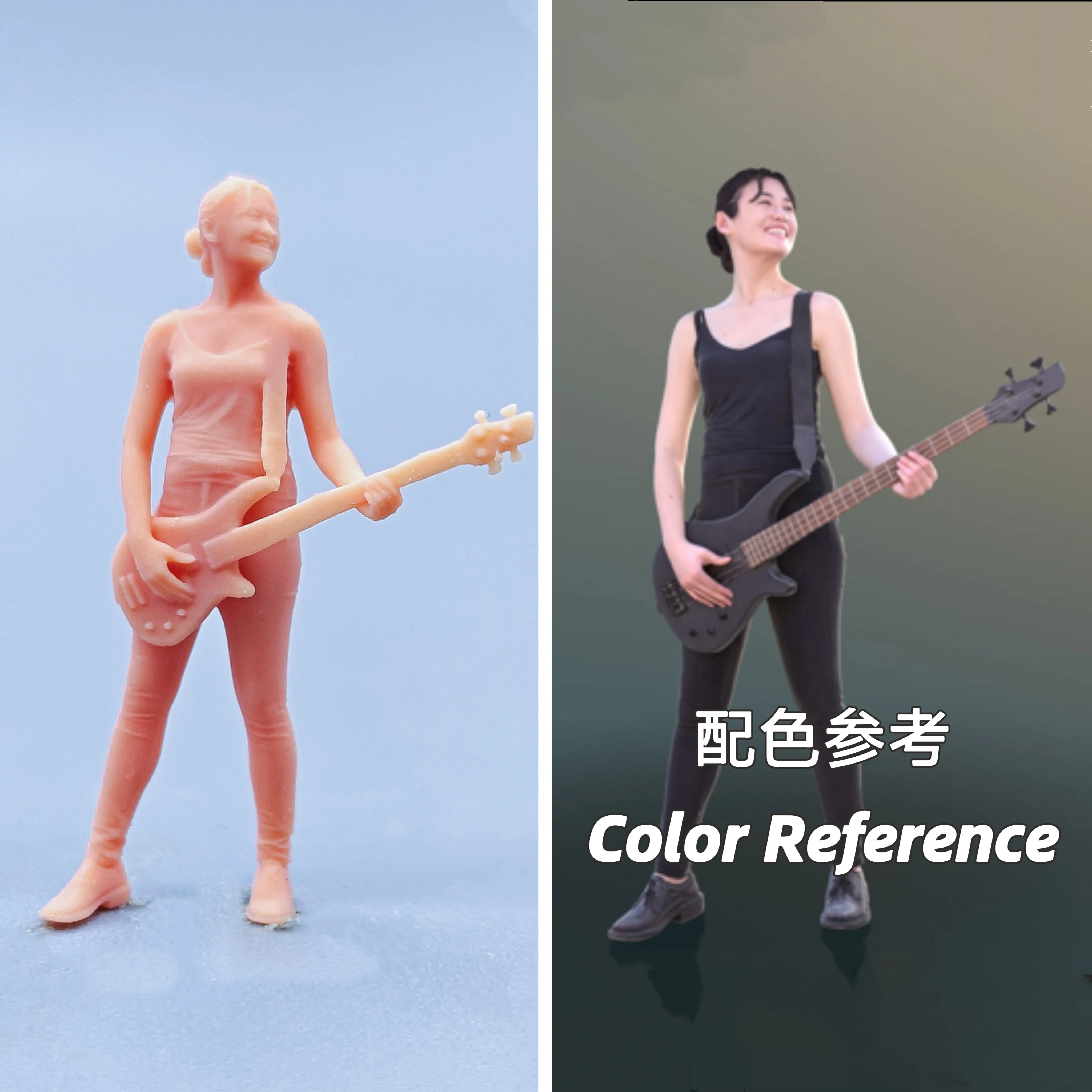 1/64 1/43 Figurines Scale Model Resin Guitar Girl Uncolored Miniatures Diorama Hand-painted D506
1/64 1/43 Figurines Scale Model Resin Guitar Girl Uncolored Miniatures Diorama Hand-painted D506