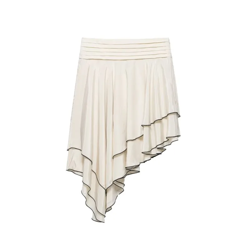 Women's Ruffle Skirt New Spring Summer Mid Waist Side Zipper Women Pleated Asymmetric Skirts Female Chic Skirts
Women's Ruffle Skirt New Spring Summer Mid Waist Side Zipper Women Pleated Asymmetric Skirts Female Chic Skirts