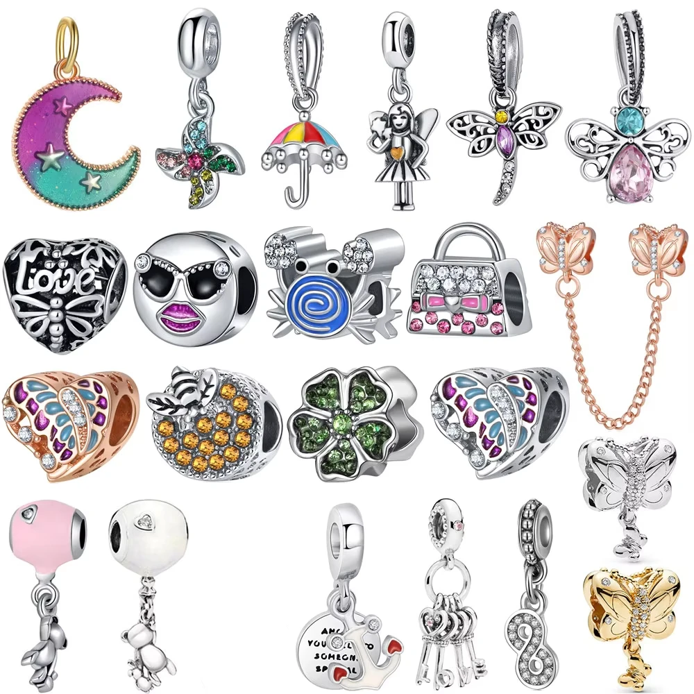 New Cute Dragonfly Butterfly Crab Umbrella Beads Pendant Charm Bracelet Women Jewelry Gifts
New Cute Dragonfly Butterfly Crab Umbrella Beads Pendant Charm Bracelet Women Jewelry Gifts