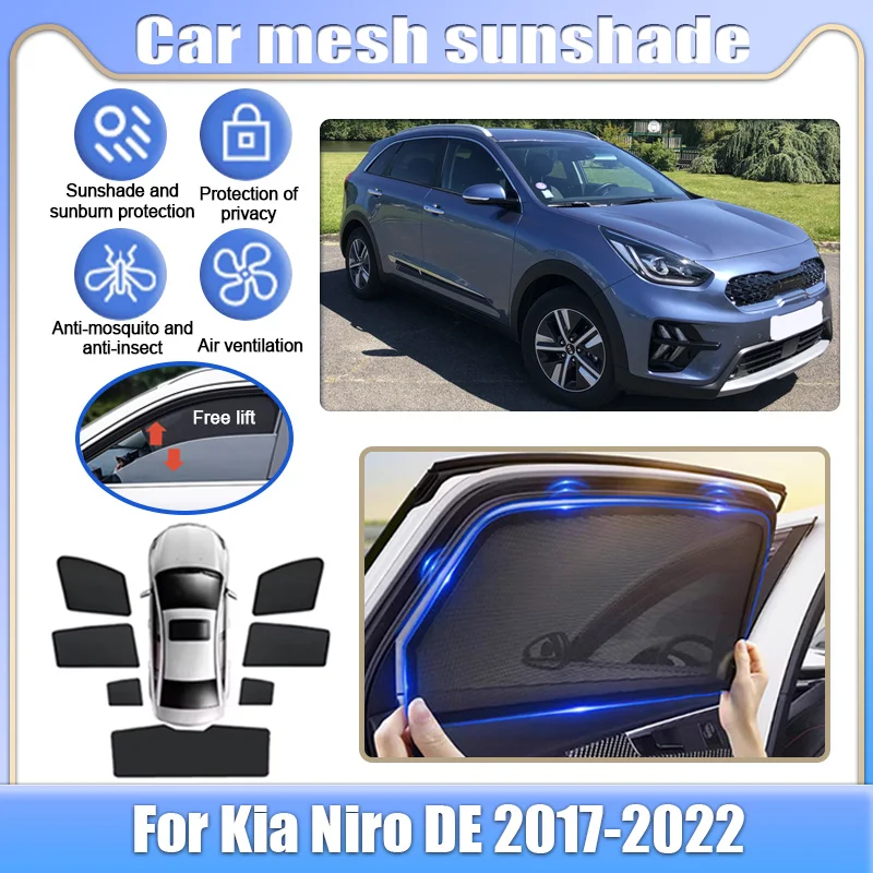 Car Mesh Shade For Kia Niro DE 2017-2022 Window Magnetic Sunshade Sunscreen Sun Visors Privacy Curtain Mosquito Auto Accessories
Car Mesh Shade For Kia Niro DE 2017-2022 Window Magnetic Sunshade Sunscreen Sun Visors Privacy Curtain Mosquito Auto Accessories