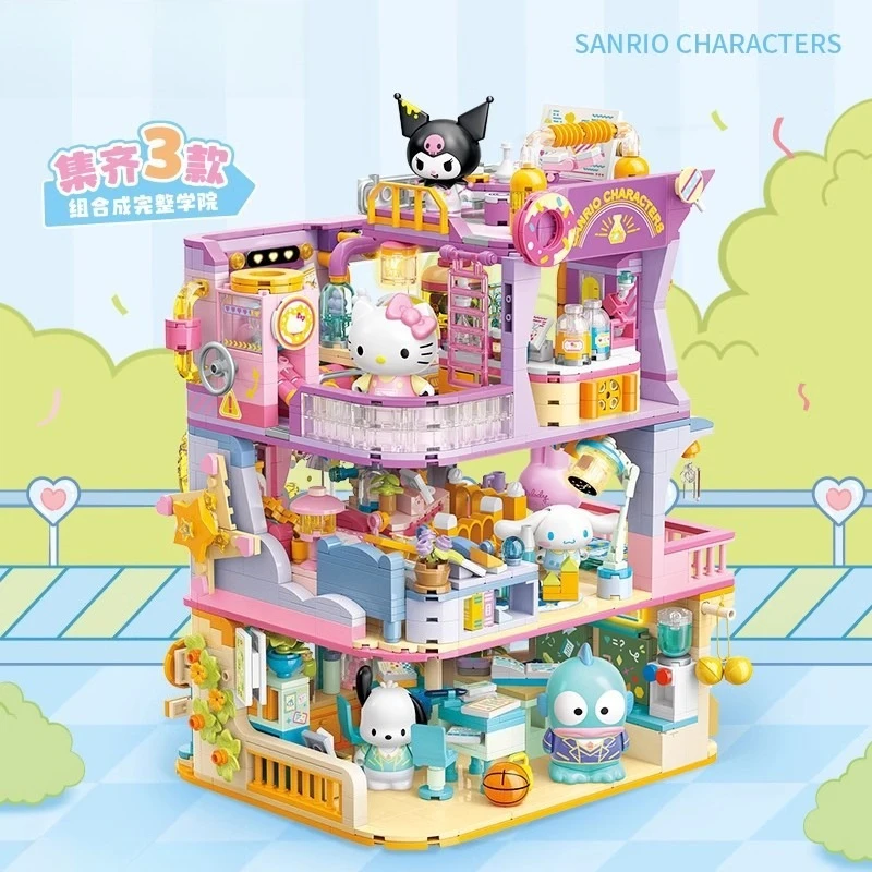 Sanrio Family College Series Laboratory Building Block Anime Kuromi Hangyodon Hellokitty Assembling Girl's Gift
Sanrio Family College Series Laboratory Building Block Anime Kuromi Hangyodon Hellokitty Assembling Girl's Gift