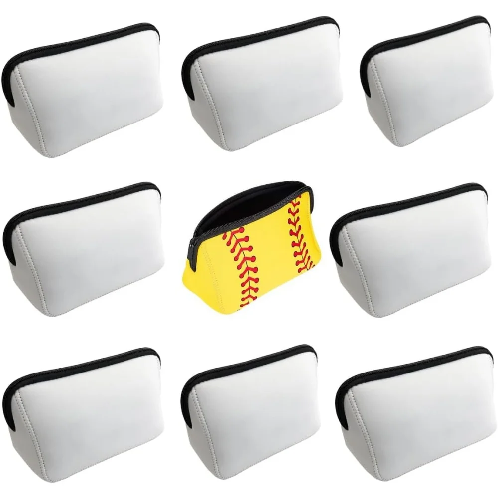 20 Pcs Sublimation Blank White Neoprene Cosmetic Bags Makeup Bags Iron on Zipper Toiletry Pouch For Heat Tranfer Print
20 Pcs Sublimation Blank White Neoprene Cosmetic Bags Makeup Bags Iron on Zipper Toiletry Pouch For Heat Tranfer Print