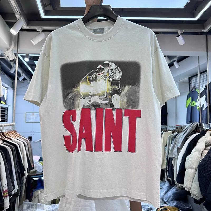 Summer Saint Men T Shirt Women Unisex Streetwear Vintage Casual Cotton Printed T-shirt Tee
Summer Saint Men T Shirt Women Unisex Streetwear Vintage Casual Cotton Printed T-shirt Tee