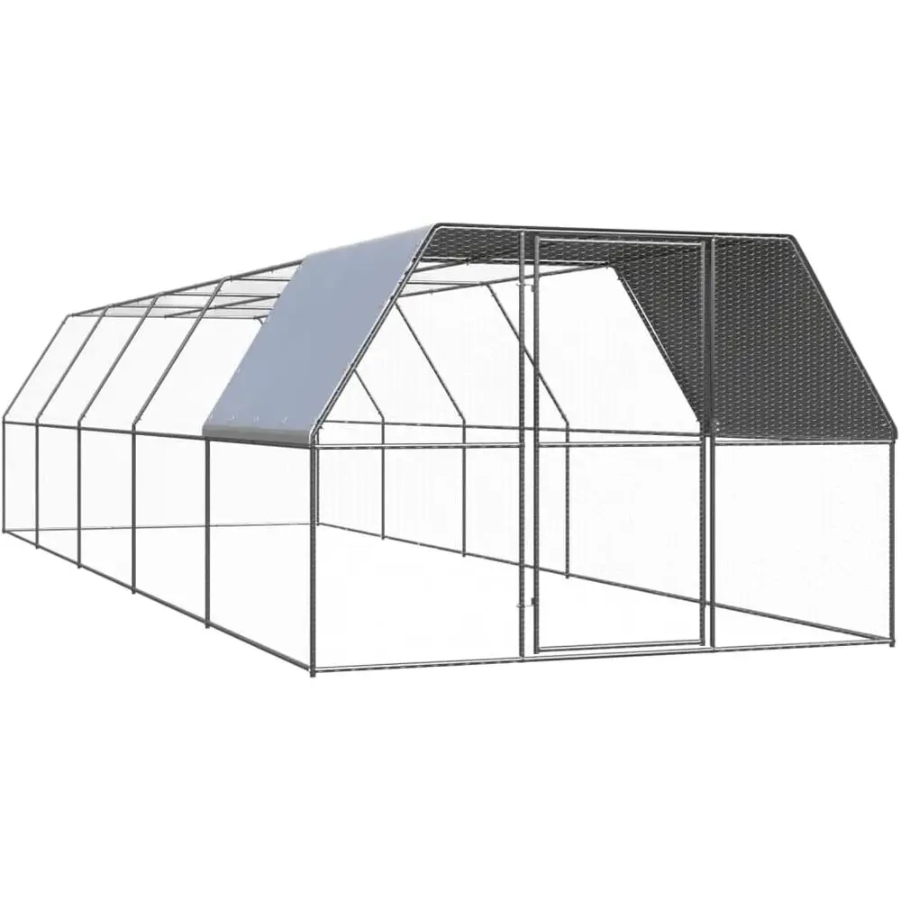 Большой оцинкованный стальной курятник с водонепроницаемым покрытием для использования на улице - 9.8'x32.8'x6.6' — укрытие для домашней птицы (кур, кроликов)
Большой оцинкованный стальной курятник с водонепроницаемым покрытием для использования на улице - 9.8'x32.8'x6.6' — укрытие для домашней птицы (кур, кроликов)