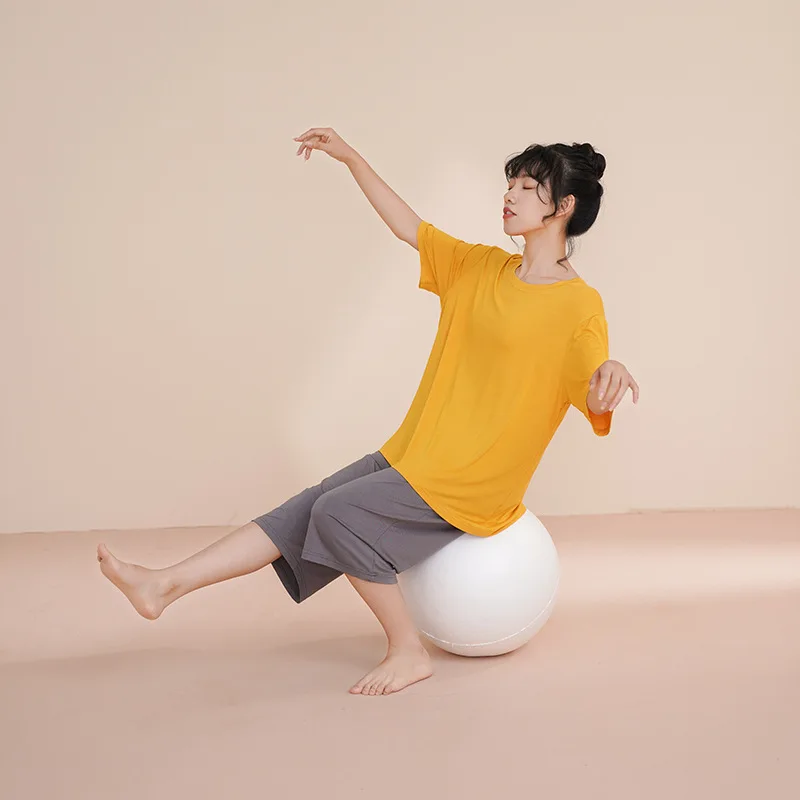 Pajamas with Chest Pad Modal 2PCS Sleep Set Outside Women Solid Color Nightwear Round Neck Shirt Pant Homewear Shirt Pant
Pajamas with Chest Pad Modal 2PCS Sleep Set Outside Women Solid Color Nightwear Round Neck Shirt Pant Homewear Shirt Pant