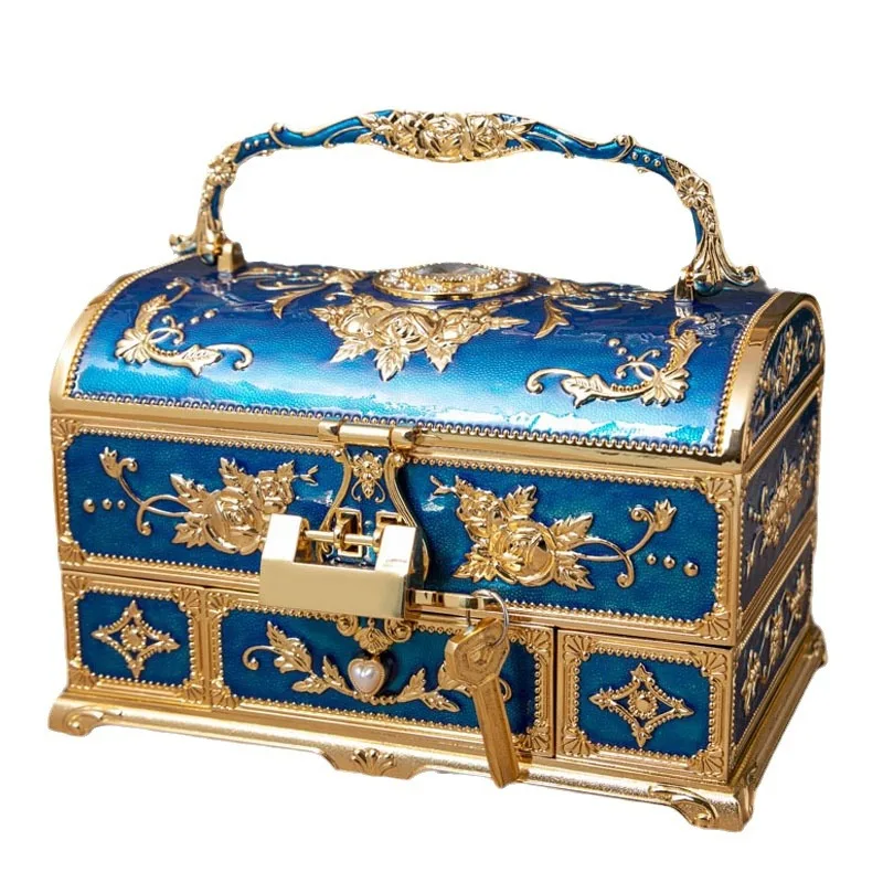 Creative wedding engagement jewelry box multi-layer large-capacity jewelry handle with mirror high-end sense
Creative wedding engagement jewelry box multi-layer large-capacity jewelry handle with mirror high-end sense