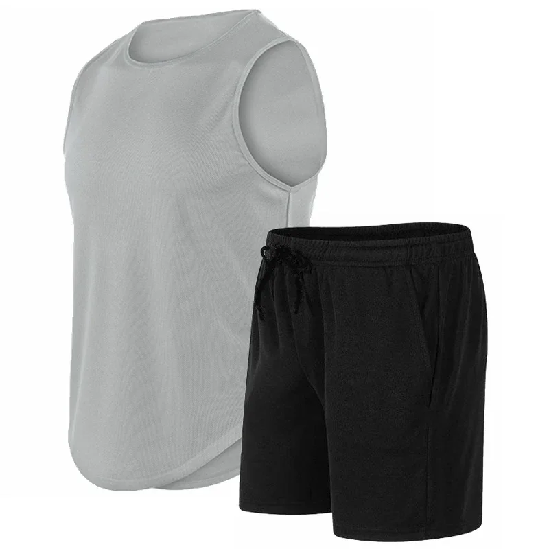 2026 Summer New Men's Fashionable Breathable Quick Drying Vest+shorts Two-piece Outdoor Gym Fitness Training Basketball Set
2026 Summer New Men's Fashionable Breathable Quick Drying Vest+shorts Two-piece Outdoor Gym Fitness Training Basketball Set