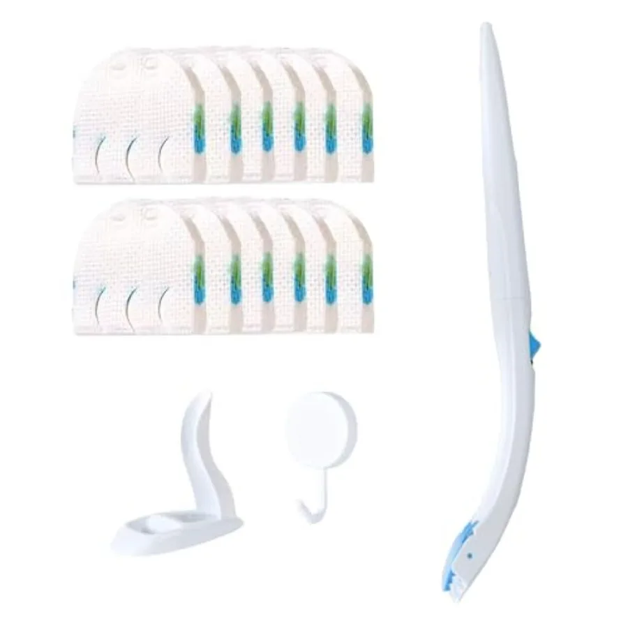 Disposable Toilet Brush, Toilet Bowl Brush and Holder with Cleaner Refill Pads, Wall-Mounted Toilet Brush, Toilet Brush Wand St
Disposable Toilet Brush, Toilet Bowl Brush and Holder with Cleaner Refill Pads, Wall-Mounted Toilet Brush, Toilet Brush Wand St