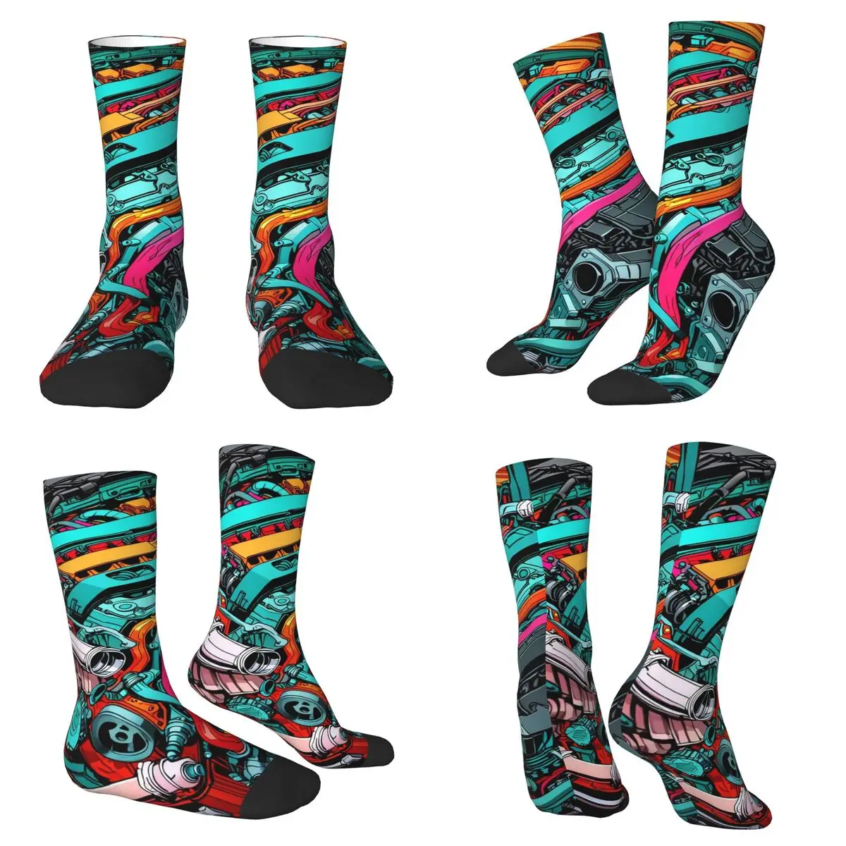 Colorful Mechanical Colorful Creative Socks High Quality Stockings All Season Long Socks Accessories for Man's Woman's Christmas
Colorful Mechanical Colorful Creative Socks High Quality Stockings All Season Long Socks Accessories for Man's Woman's Christmas