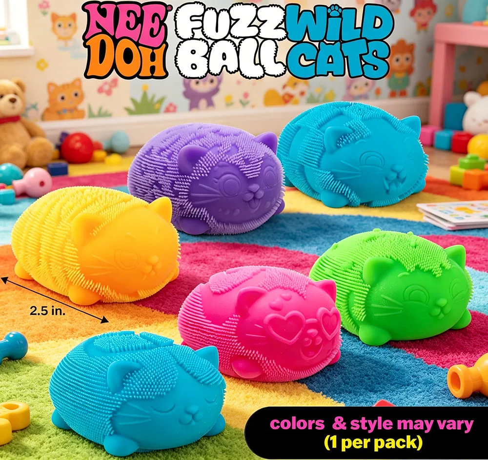 New NeeDoh Fuzz Ball Wild Cats Series Desktop Ornament Stress Relief Toy Suitable For People Under Pressure Fun Soft Stress Ball
New NeeDoh Fuzz Ball Wild Cats Series Desktop Ornament Stress Relief Toy Suitable For People Under Pressure Fun Soft Stress Ball