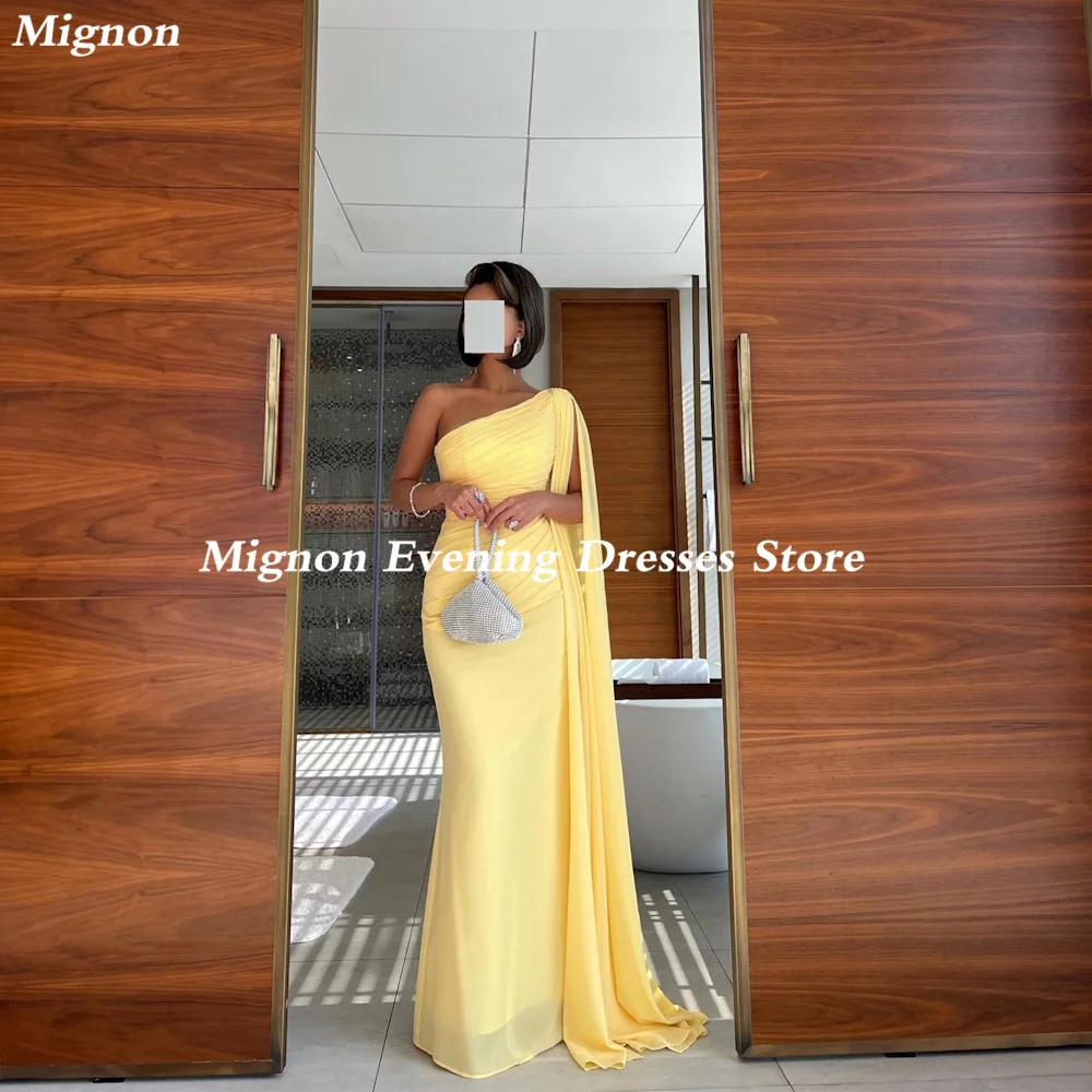 Mignon Chiffon Mermaid One-shoulder Arab Ruffle Prom Gown Floor Length Saudi Evening Formal Elegant Party Dress for Women 2023
Mignon Chiffon Mermaid One-shoulder Arab Ruffle Prom Gown Floor Length Saudi Evening Formal Elegant Party Dress for Women 2023