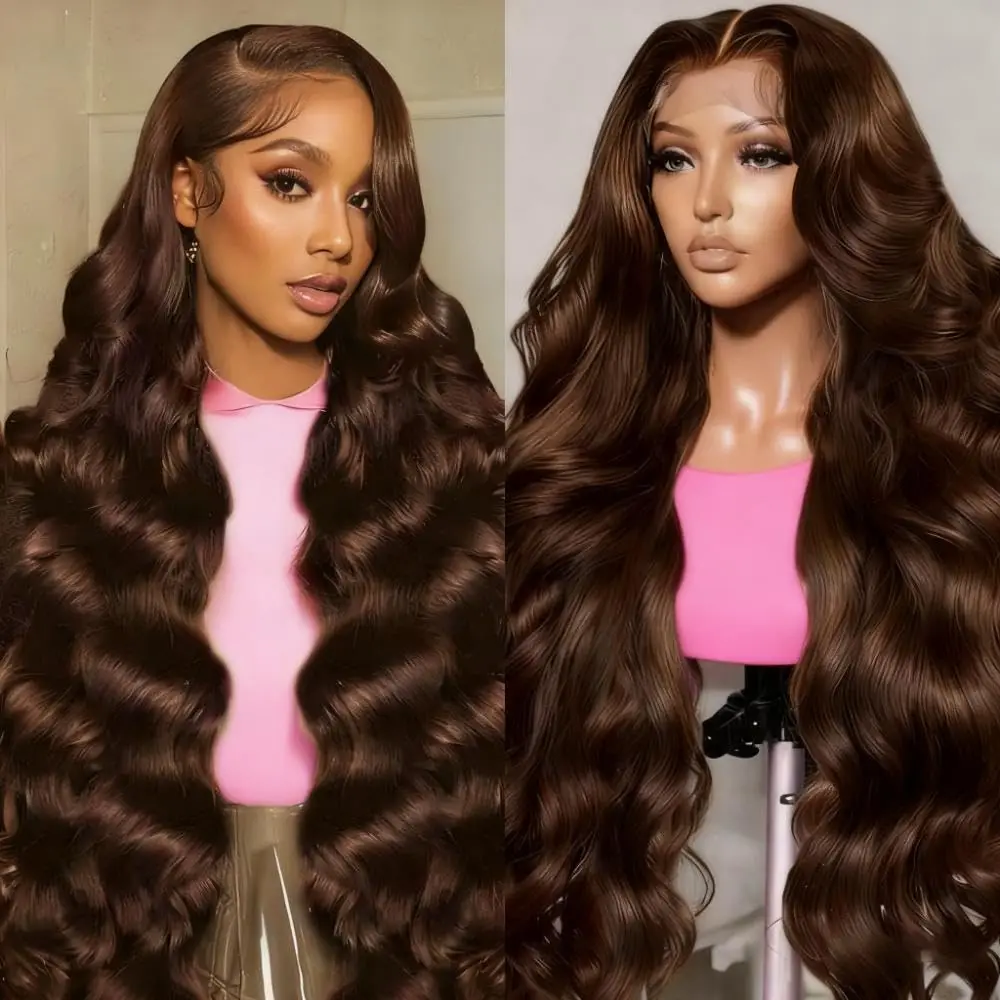 Chocolate Brown Body Wave 220 Density Lace Front Wigs 100% Human Hair 13x6 Transparent Lace Frontal Wigs 13x4 HD Lace Front Wigs
Chocolate Brown Body Wave 220 Density Lace Front Wigs 100% Human Hair 13x6 Transparent Lace Frontal Wigs 13x4 HD Lace Front Wigs