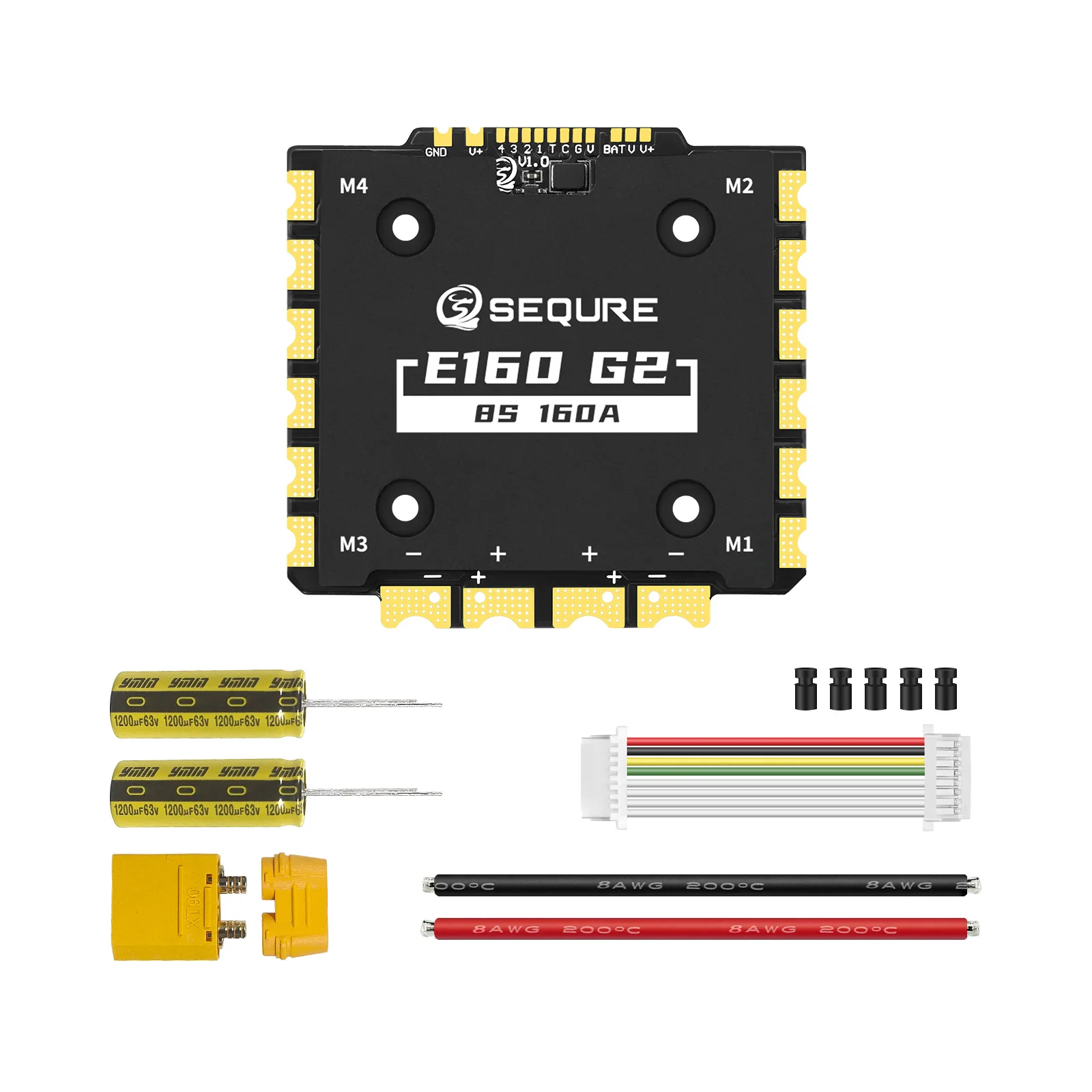 SEQURE E130 G2 & E160 G2 4-12S 130A|160A 4IN1 ESC with AM32 or BLHeli_32 Firmware for FPV Drones Racing
SEQURE E130 G2 & E160 G2 4-12S 130A|160A 4IN1 ESC with AM32 or BLHeli_32 Firmware for FPV Drones Racing