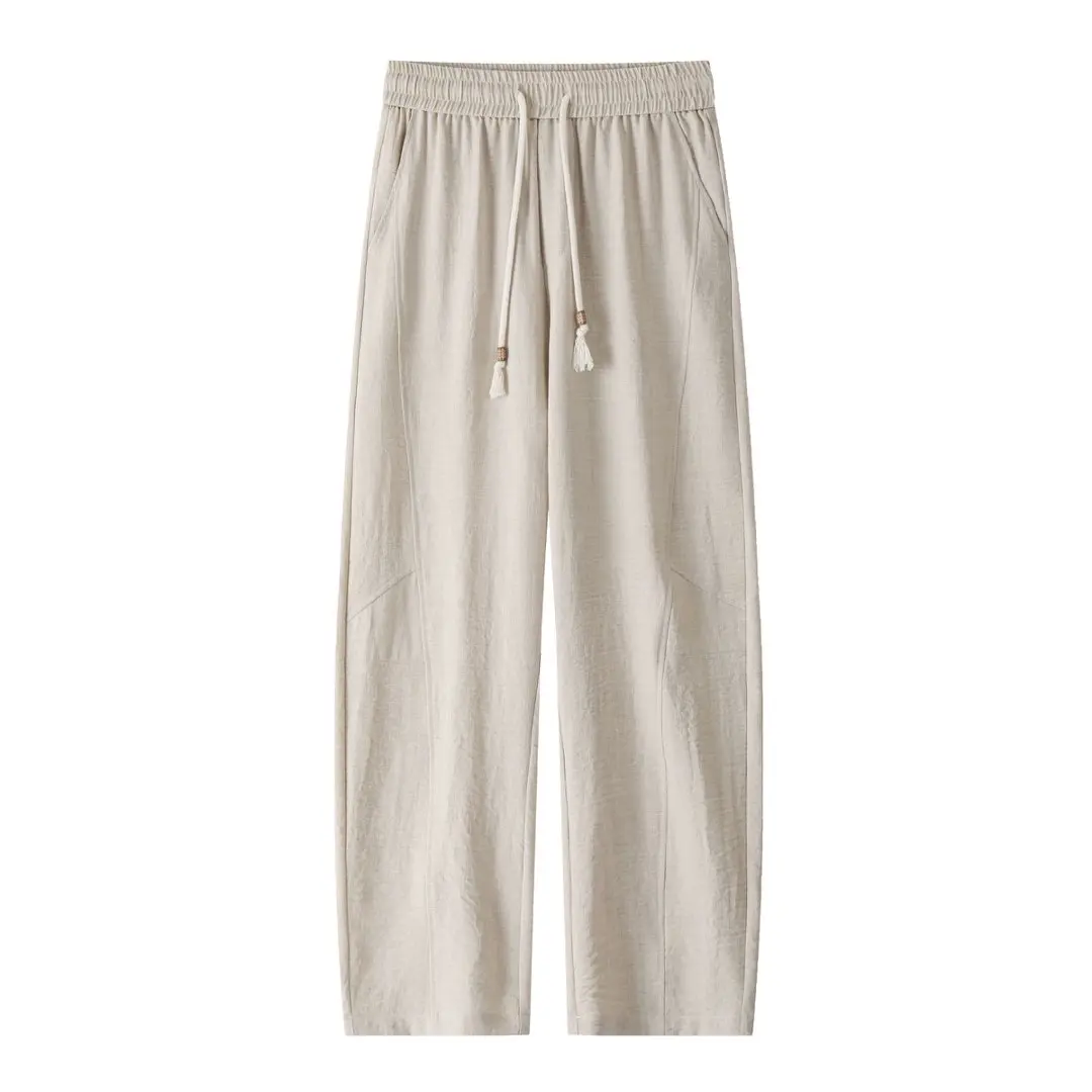 Men Linen Blend Wide Leg Pants Harajuku Tassel Drawstring Elastic Waist Loose Casual Joggers Summer Baggy Beach Pants M-5XL
Men Linen Blend Wide Leg Pants Harajuku Tassel Drawstring Elastic Waist Loose Casual Joggers Summer Baggy Beach Pants M-5XL