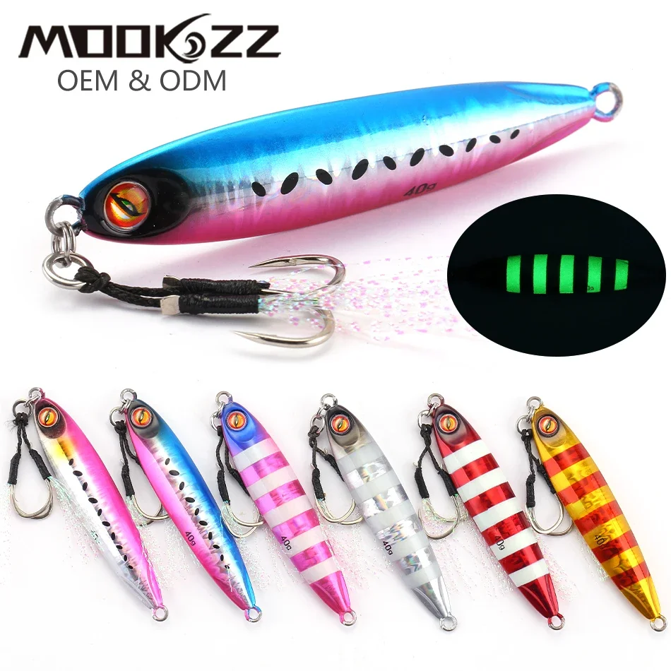 MOOKZZ Speed Jinging 20G 40g 60g Deep-sea Boat Fishing Sardine Slider Jigging Lure
MOOKZZ Speed Jinging 20G 40g 60g Deep-sea Boat Fishing Sardine Slider Jigging Lure