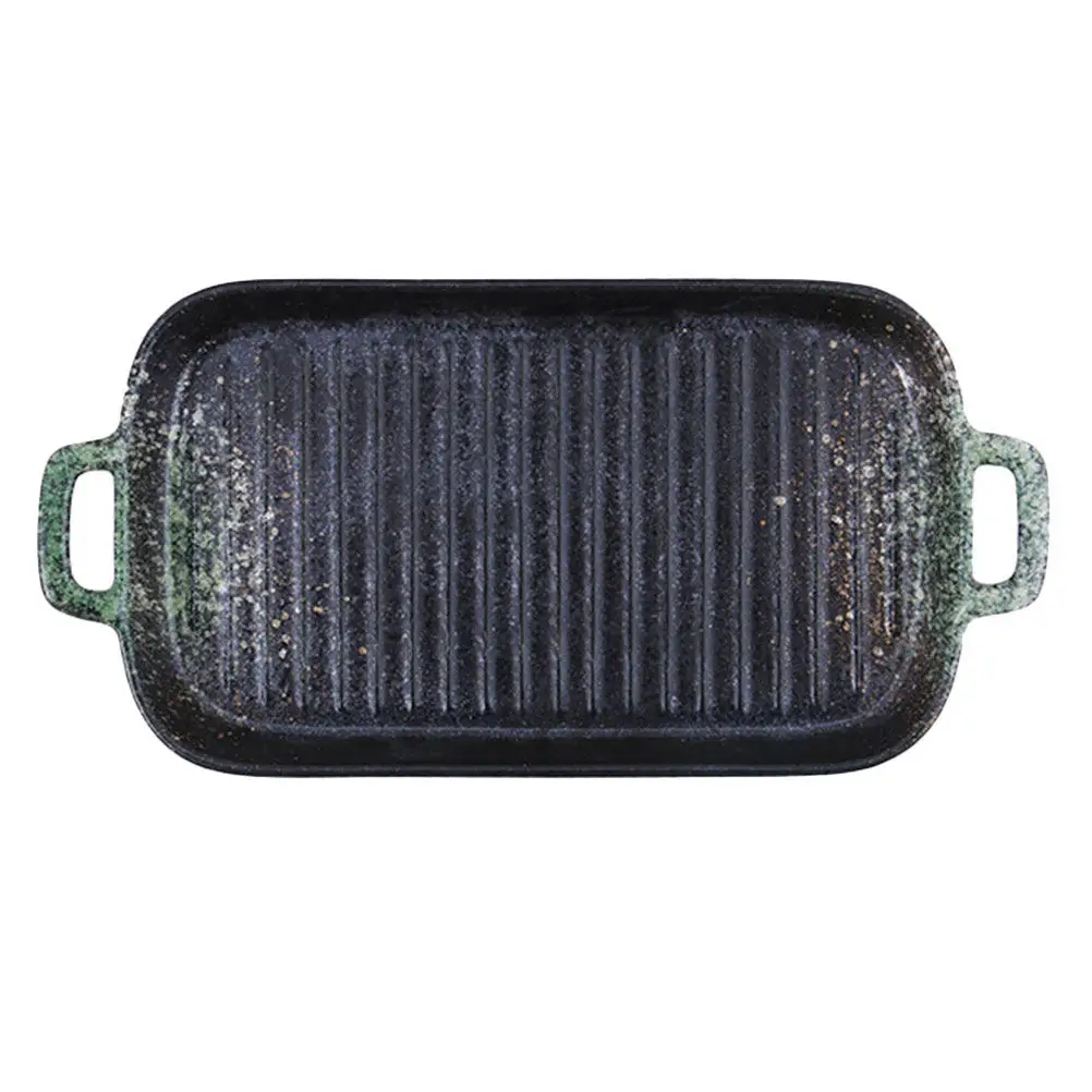 1Pcs Roasting Pan Premium Ceramic Baking Plate Non-Deformable Grilling Tray for Home Restaurant Cooking Simple Design Green
1Pcs Roasting Pan Premium Ceramic Baking Plate Non-Deformable Grilling Tray for Home Restaurant Cooking Simple Design Green