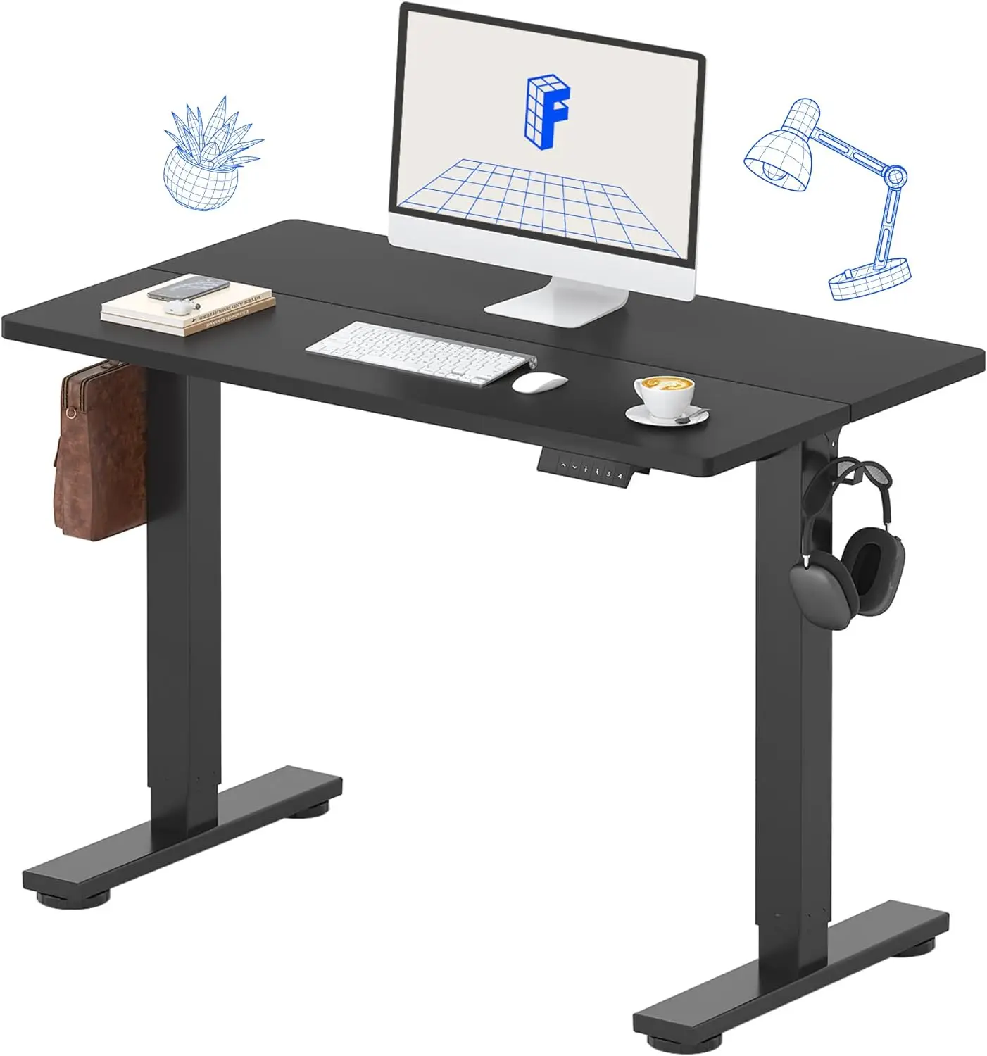 Standing Desk 40 X 24 H Adjustable Height Desk For Home Office And Computer Workstation, Bla Top + Bla Frame
Standing Desk 40 X 24 H Adjustable Height Desk For Home Office And Computer Workstation, Bla Top + Bla Frame