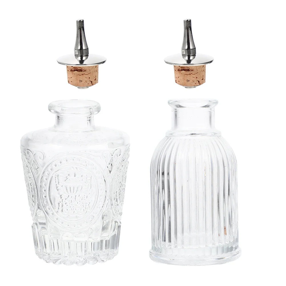 2Pcs Japanese Style Bitters Bottles Retro Glass Containers Sturdy Practical Design for Absinthe Bitter Essence Rose Water
2Pcs Japanese Style Bitters Bottles Retro Glass Containers Sturdy Practical Design for Absinthe Bitter Essence Rose Water