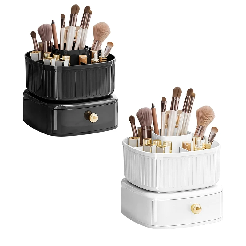Stackable Makeup Organizer, Makeup Brush Holder With 360°Rotating Makeup Organizer Tray, Cosmetic Holder Shelf
Stackable Makeup Organizer, Makeup Brush Holder With 360°Rotating Makeup Organizer Tray, Cosmetic Holder Shelf
