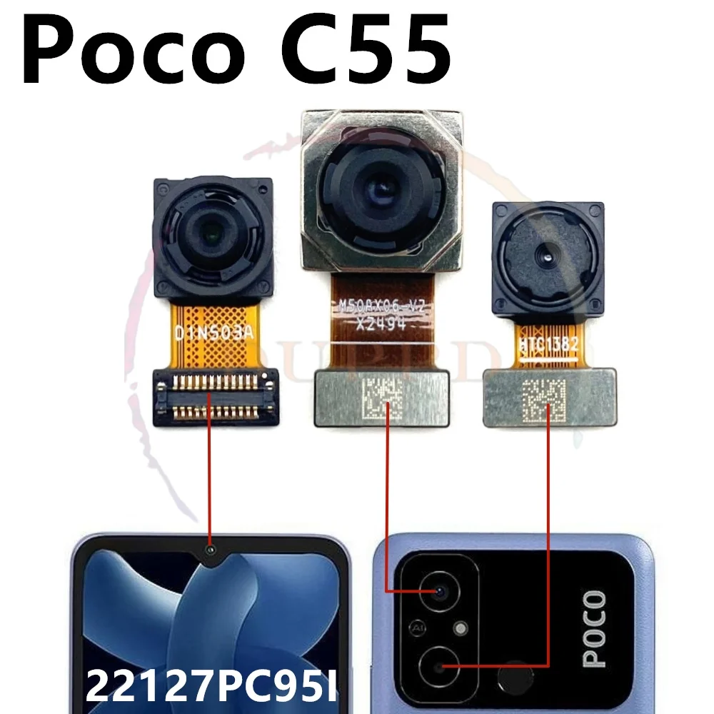Back Front Camera For Xiaomi Poco C50 C51 C55 Original Frontal Selfie Backside Wide Macro Rear Camera Module Spare
Back Front Camera For Xiaomi Poco C50 C51 C55 Original Frontal Selfie Backside Wide Macro Rear Camera Module Spare