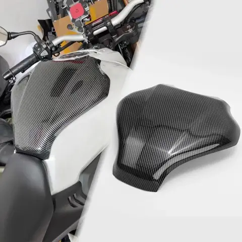 Honda için CB650R CBR650R 2019-2024 motosiklet modifiye karbon Fiber yakıt deposu koruyucu kapak depo kapağı koruyucu aksesuarları