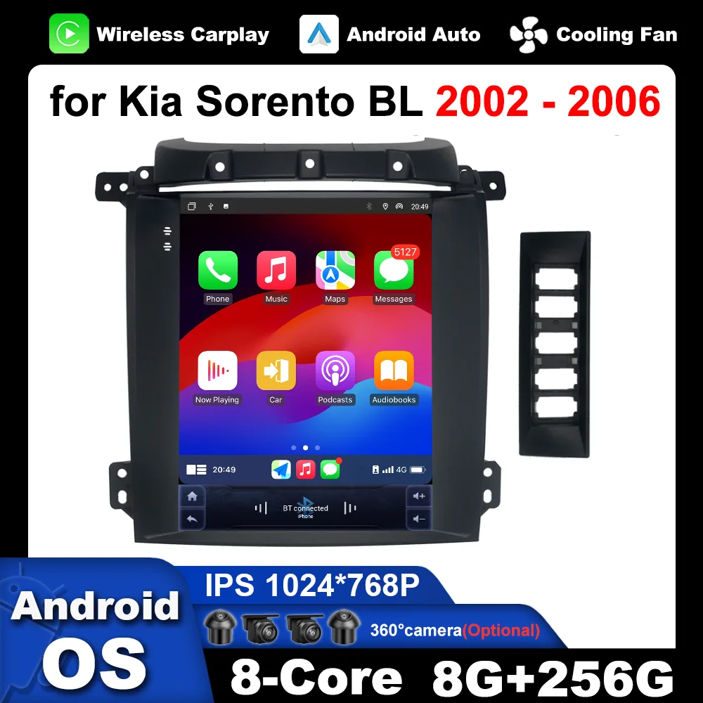 Android OS For Kia Sorento BL 2002 - 2006 9.7 inch GPS Navi WiFi Wireless Carplay Bluetooth Car Radio Multimedia Audio Player 4G
Android OS For Kia Sorento BL 2002 - 2006 9.7 inch GPS Navi WiFi Wireless Carplay Bluetooth Car Radio Multimedia Audio Player 4G