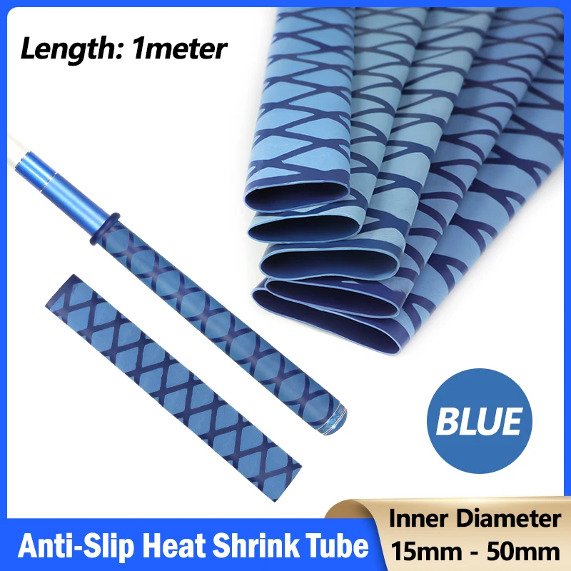 1M Blue Anti-slip Heat Shrink Tube for Fishing Rod Handle DIY Electrical Insulated Sleeving ID 15/18/20/22/25/28/30/35/40/50mm
1M Blue Anti-slip Heat Shrink Tube for Fishing Rod Handle DIY Electrical Insulated Sleeving ID 15/18/20/22/25/28/30/35/40/50mm
