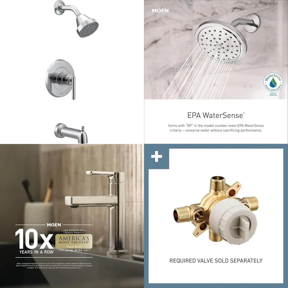 2-Series Shower Trim Kit with Handle and Tub Spout, Chrome Finish, UT2903EP
2-Series Shower Trim Kit with Handle and Tub Spout, Chrome Finish, UT2903EP