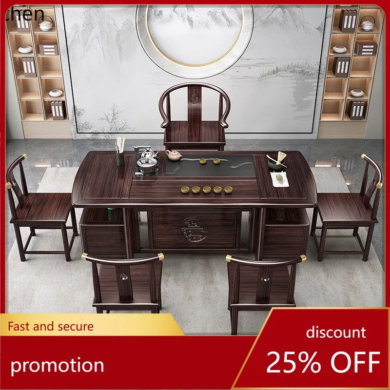 ZML New Chinese Style Living Room Balcony Tea Table and Chair Set High-end Tea Table Tea Brewing Table Integrated Complete Set
ZML New Chinese Style Living Room Balcony Tea Table and Chair Set High-end Tea Table Tea Brewing Table Integrated Complete Set